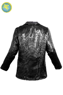 GIACCA PAILLETTES NERO